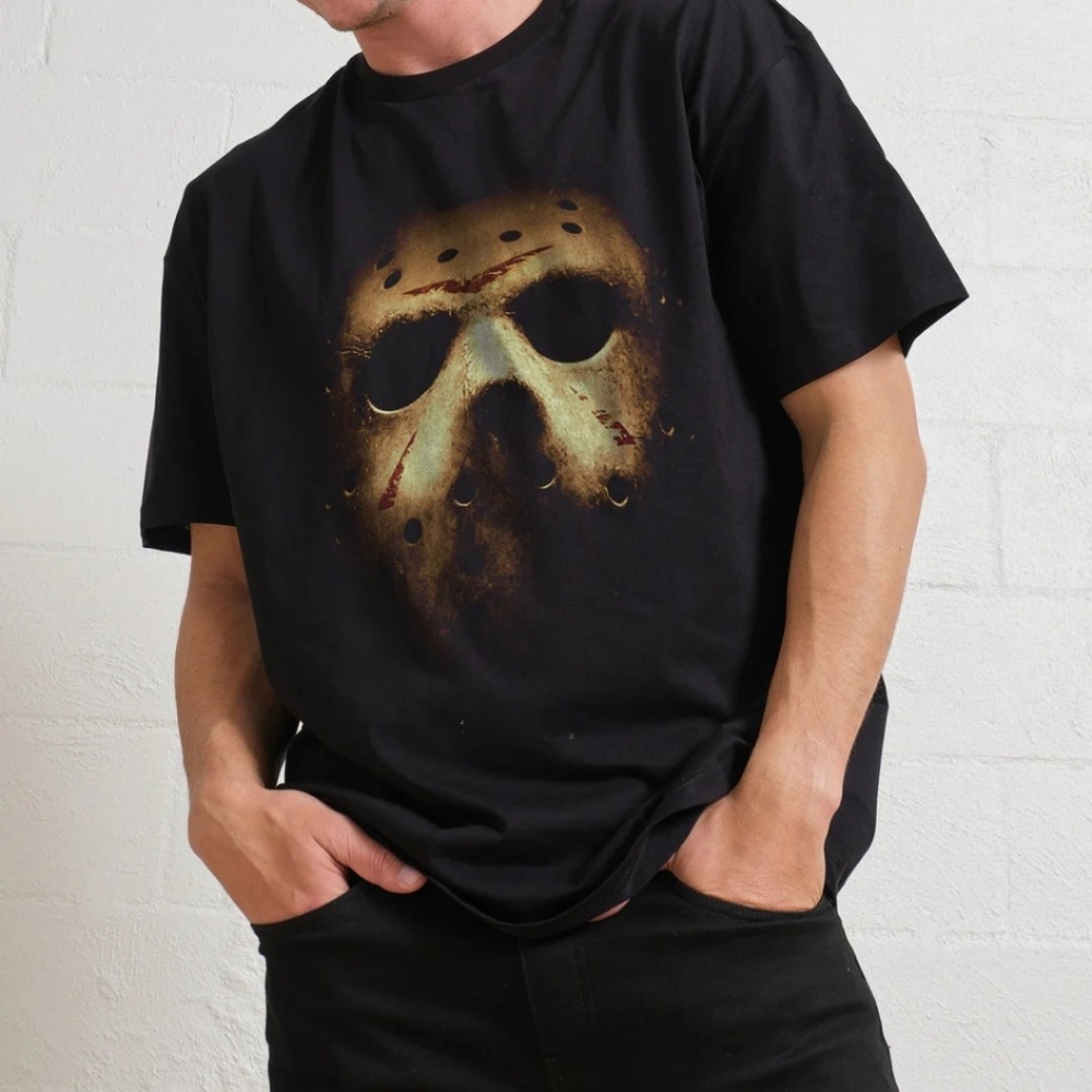 Friday The 13th Jason Voorhees Hockey‎ Mask Horror Halloween Movie T-shirt